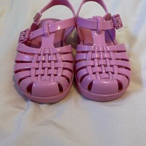 Mini Melissa Pink Fisherman Sandals